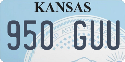 KS license plate 950GUU