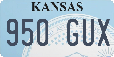 KS license plate 950GUX