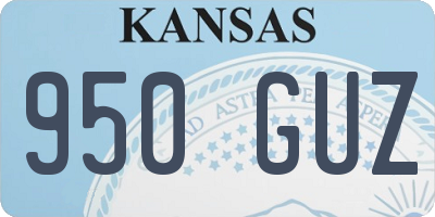 KS license plate 950GUZ