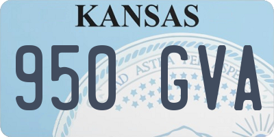 KS license plate 950GVA