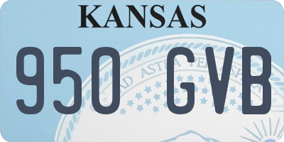 KS license plate 950GVB