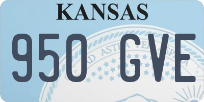 KS license plate 950GVE