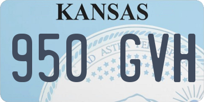 KS license plate 950GVH