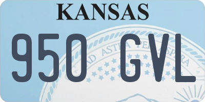 KS license plate 950GVL
