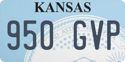 KS license plate 950GVP