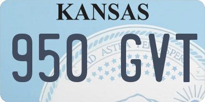 KS license plate 950GVT