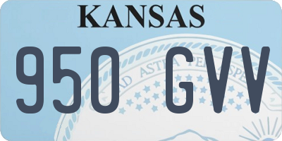 KS license plate 950GVV