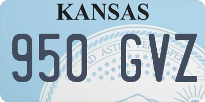 KS license plate 950GVZ
