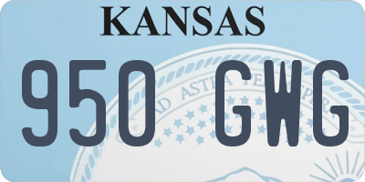 KS license plate 950GWG