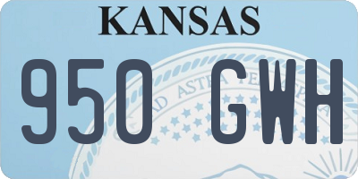 KS license plate 950GWH
