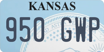 KS license plate 950GWP