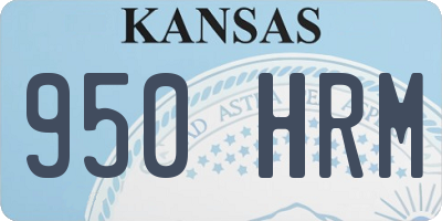 KS license plate 950HRM