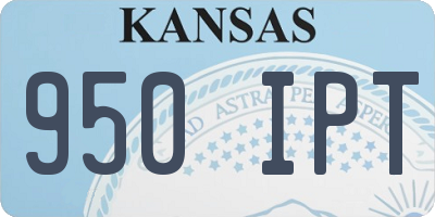KS license plate 950IPT