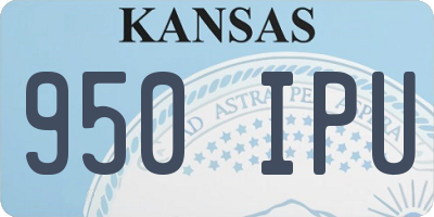 KS license plate 950IPU