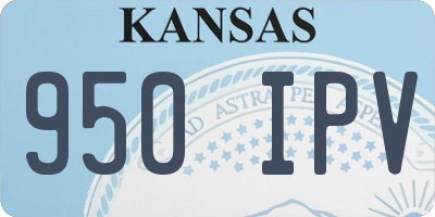 KS license plate 950IPV
