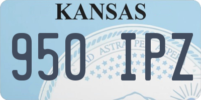 KS license plate 950IPZ