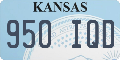 KS license plate 950IQD