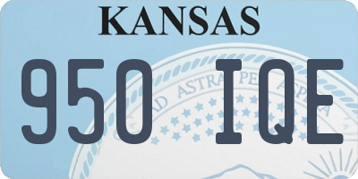 KS license plate 950IQE