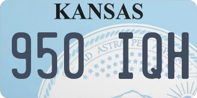 KS license plate 950IQH