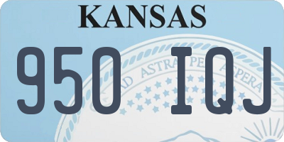 KS license plate 950IQJ