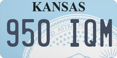 KS license plate 950IQM