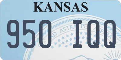 KS license plate 950IQQ