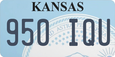 KS license plate 950IQU