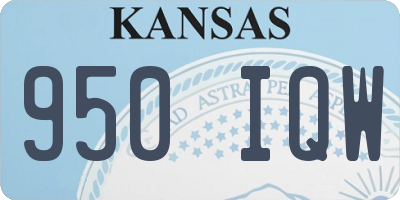 KS license plate 950IQW