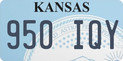 KS license plate 950IQY
