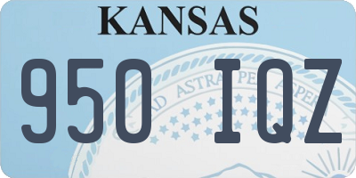 KS license plate 950IQZ