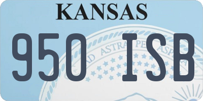 KS license plate 950ISB