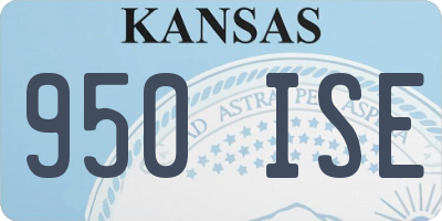 KS license plate 950ISE