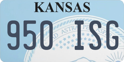 KS license plate 950ISG