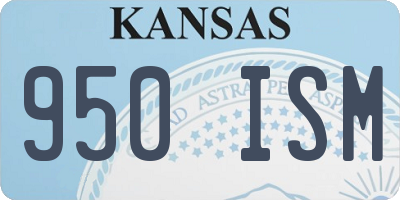 KS license plate 950ISM