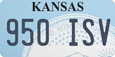 KS license plate 950ISV