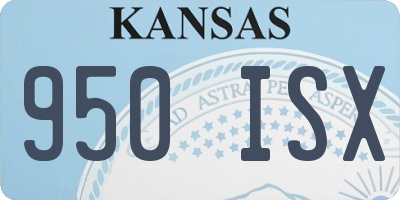 KS license plate 950ISX