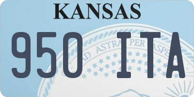 KS license plate 950ITA