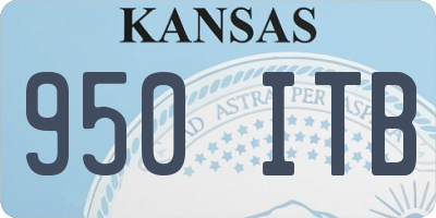 KS license plate 950ITB