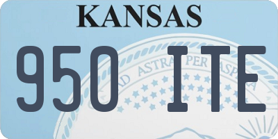 KS license plate 950ITE