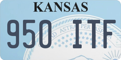 KS license plate 950ITF