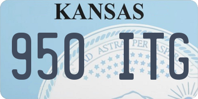 KS license plate 950ITG