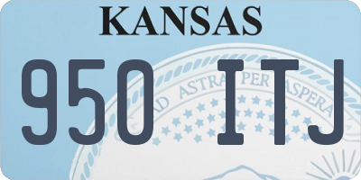 KS license plate 950ITJ