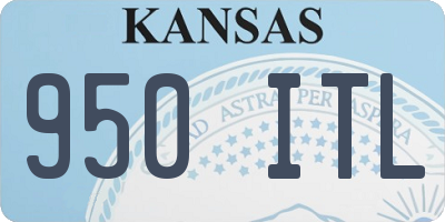 KS license plate 950ITL