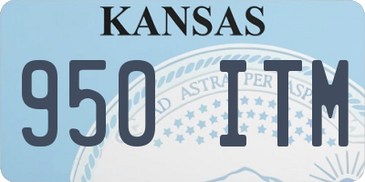 KS license plate 950ITM
