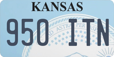 KS license plate 950ITN