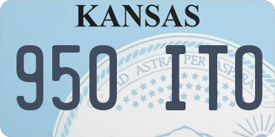 KS license plate 950ITO