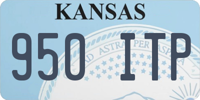 KS license plate 950ITP