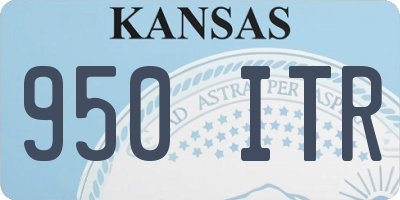 KS license plate 950ITR