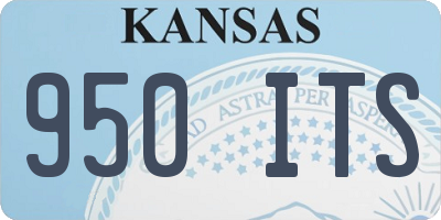 KS license plate 950ITS