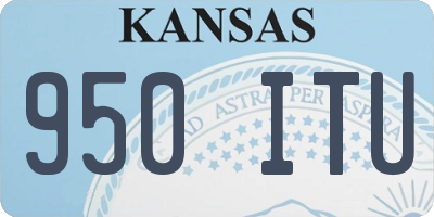 KS license plate 950ITU